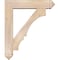 Ekena Millwork Balboa Arts and Crafts Smooth Bracket w/ Offset Brace, Douglas Fir, 7 1/2"W x 34"D x 40"H BKT0806X34X40BOA03SDF - alternate 3